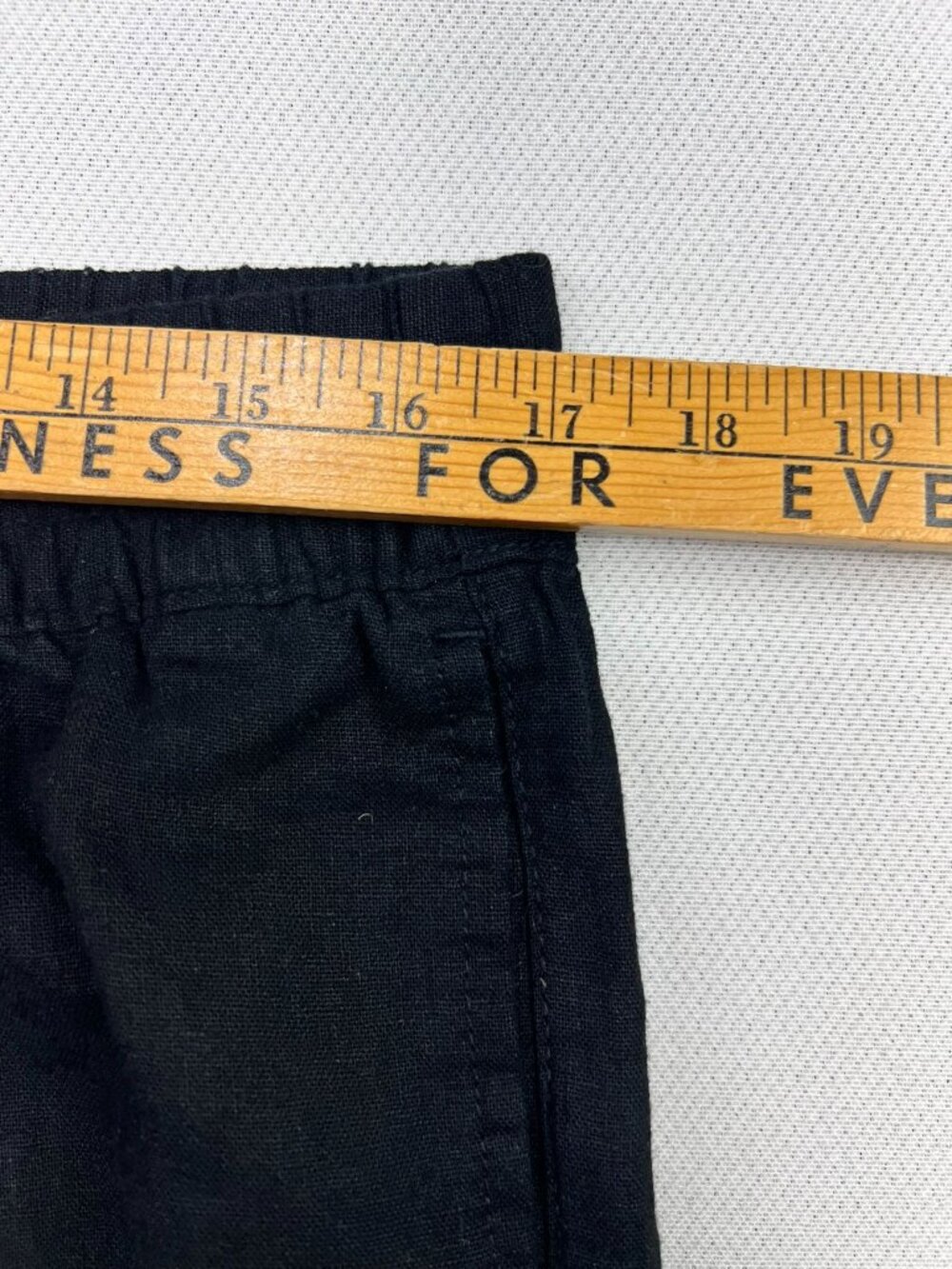 Old Navy Women's Linen High-Rise Straight Pull On Pants Size L Tall Black - Picture 7 of 10